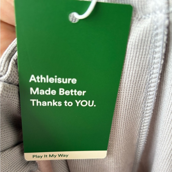 HALARA High Waist Waffle Knit Wide Leg Pants Gray Size Large Long NWT - Picture 9 of 11